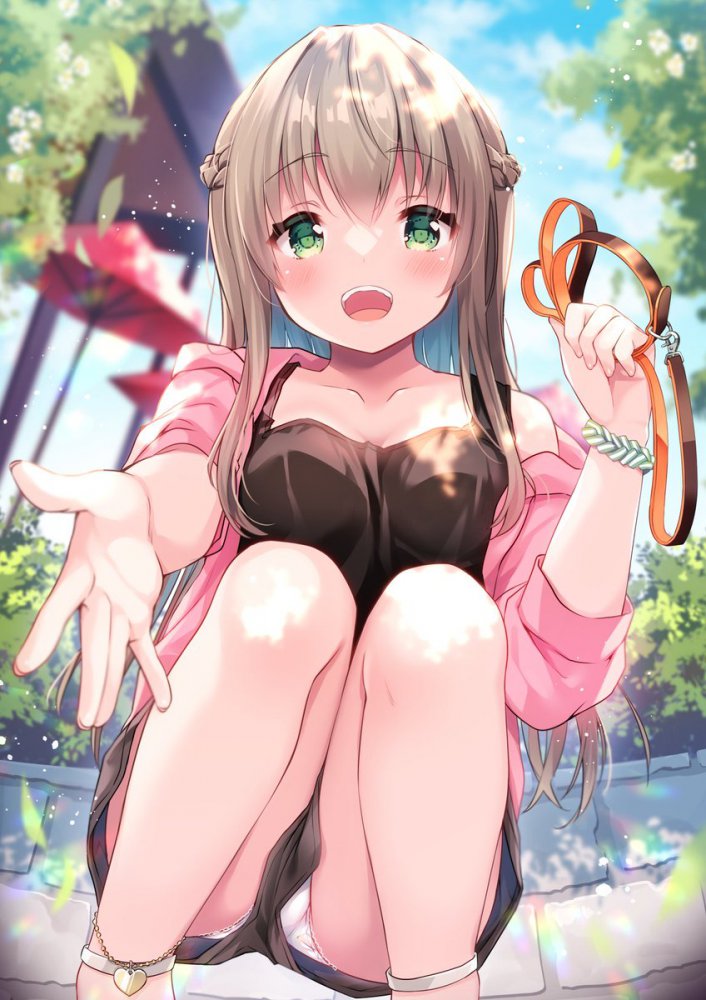 【めくり】パンチラ・パンモロ二次エロ画像でﾊｧﾊｧスレ【座り】　その１４